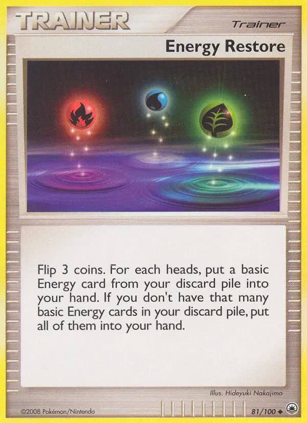 Energy Restore - Majestic Dawn Pokemon Card
