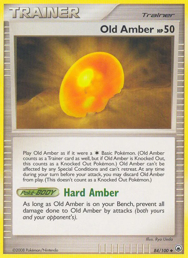 Old Amber - Majestic Dawn Pokemon Card