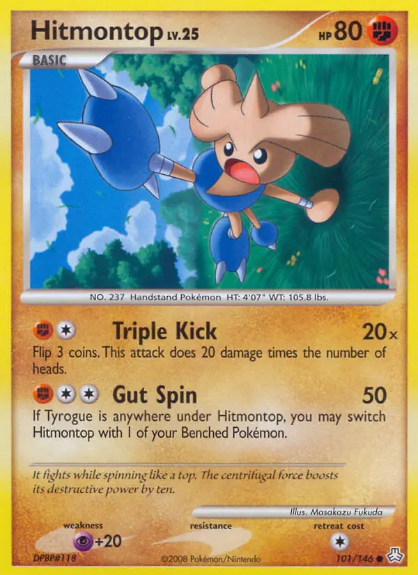 Hitmontop - Legends Awakened Pokemon Card