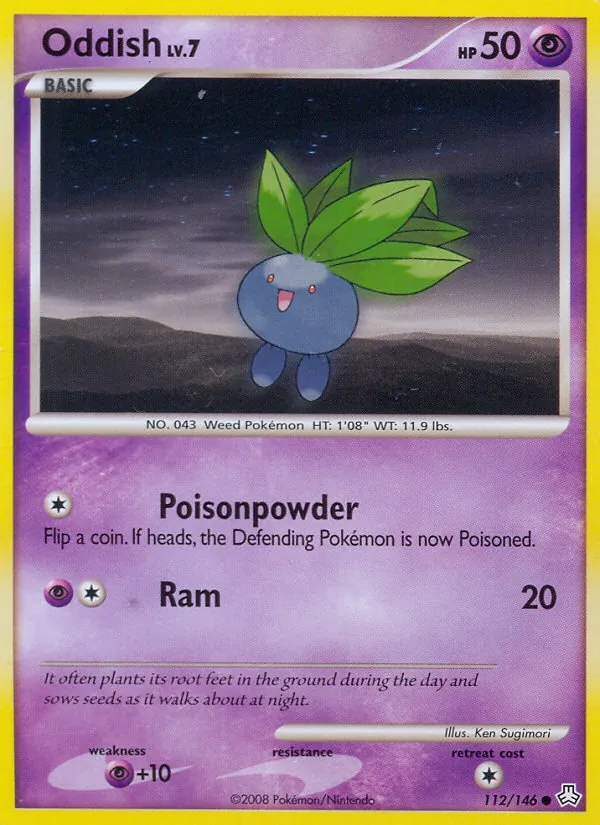 Oddish - Legends Awakened Pokemon Card