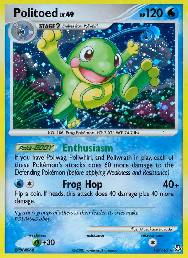 Politoed - Legends Awakened Pokemon Card