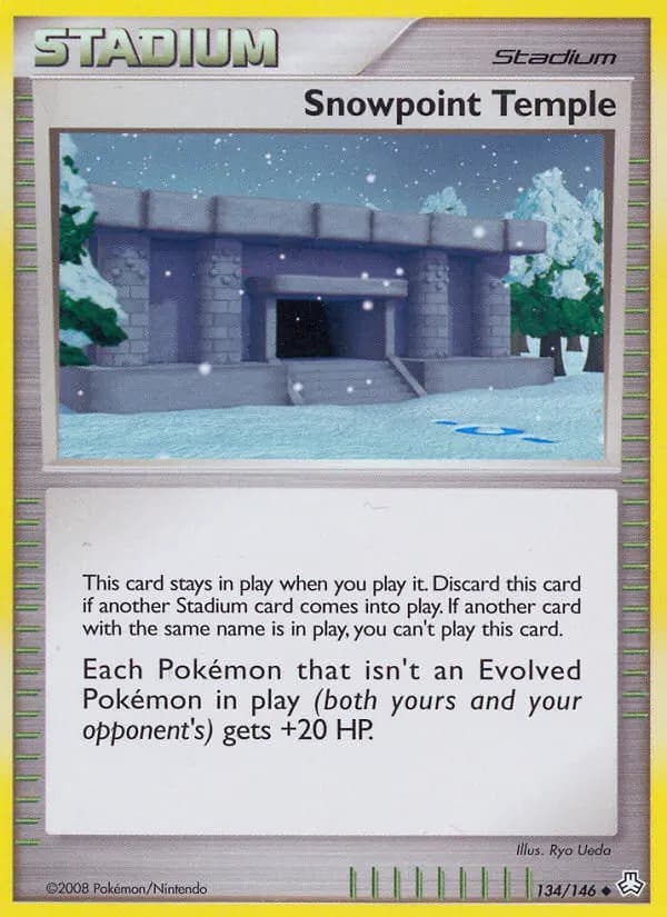 Snowpoint Temple - Legends Awakened Pokemon Card