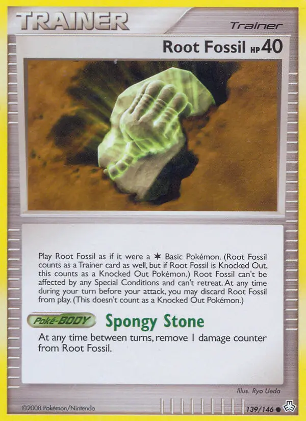 Root Fossil - Legends Awakened Pokemon Card