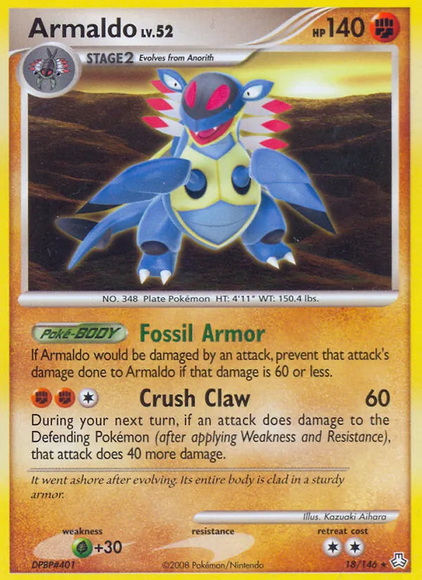 Armaldo - Legends Awakened Pokemon Card