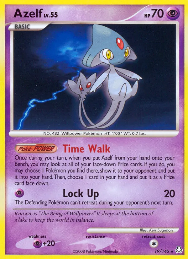 Azelf - Legends Awakened Pokemon Card
