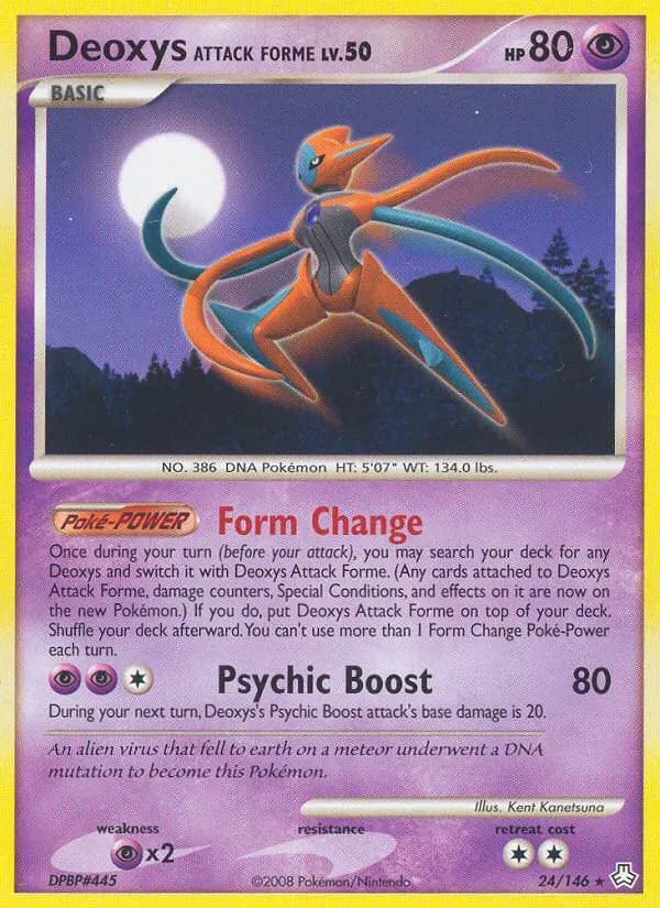 Deoxys Attack Forme - Legends Awakened Pokemon Card