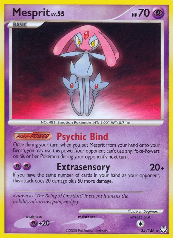 Mesprit - Legends Awakened Pokemon Card