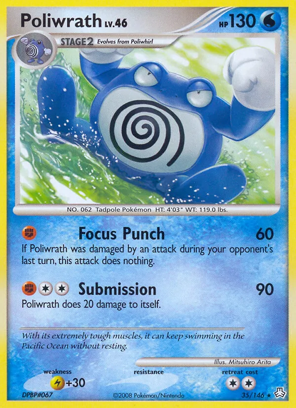 Poliwrath - Legends Awakened Pokemon Card