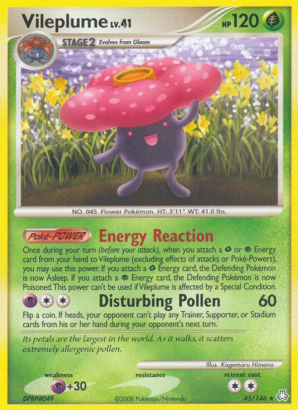 Vileplume - Legends Awakened Pokemon Card