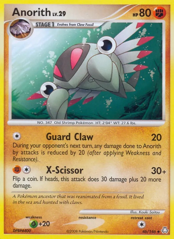 Anorith - Legends Awakened Pokemon Card