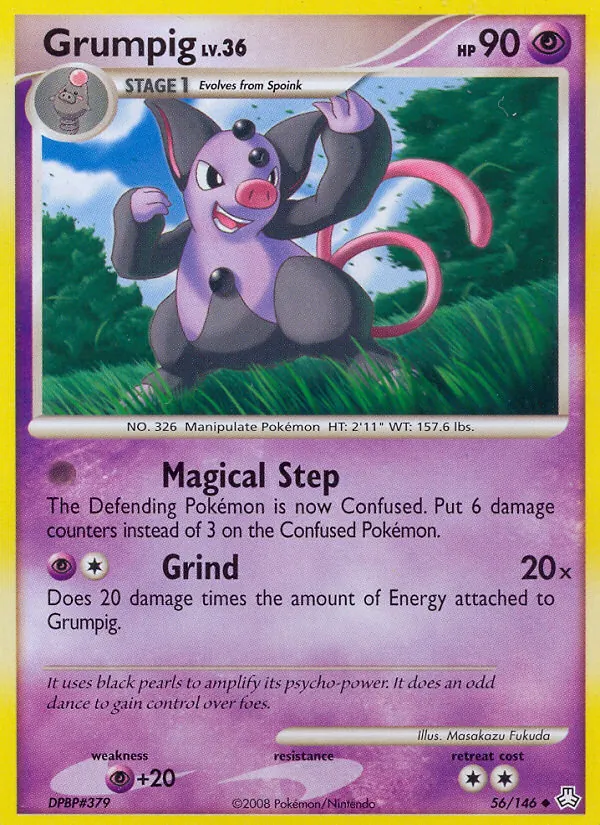 Grumpig - Legends Awakened Pokemon Card
