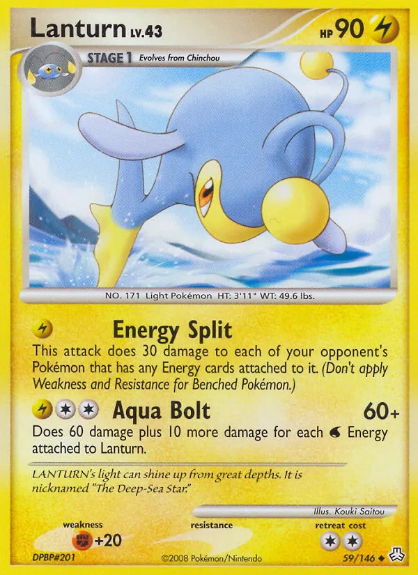 Lanturn - Legends Awakened Pokemon Card