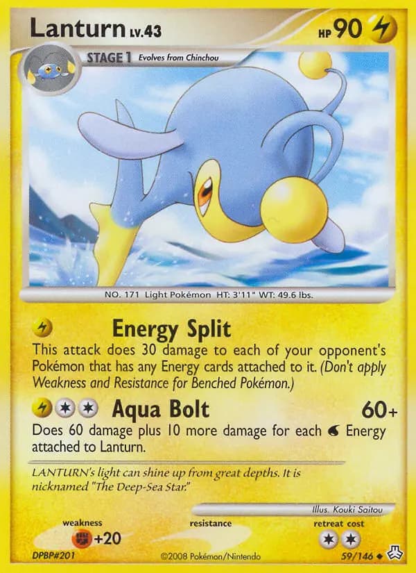 Lanturn - Legends Awakened Pokemon Card