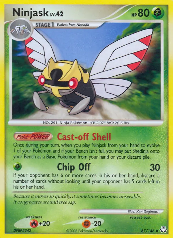 Ninjask - Legends Awakened Pokemon Card