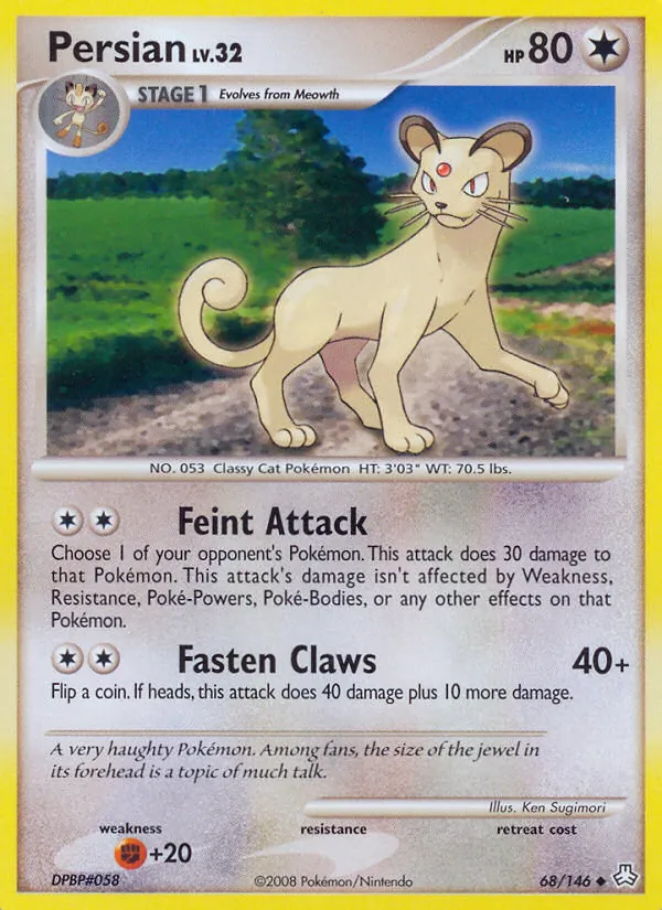 Persian - Legends Awakened Pokemon Card