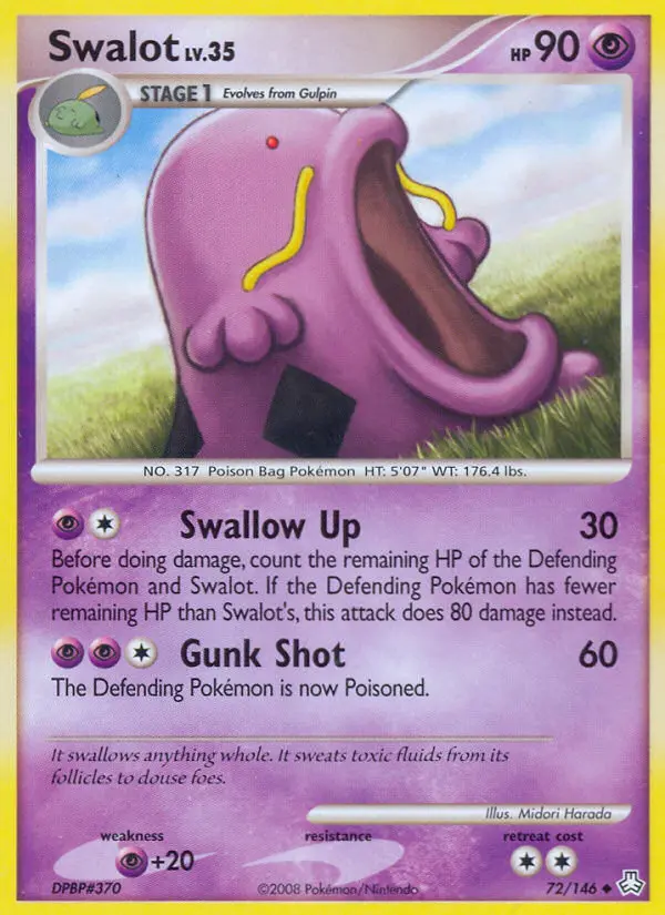 Swalot - Legends Awakened Pokemon Card