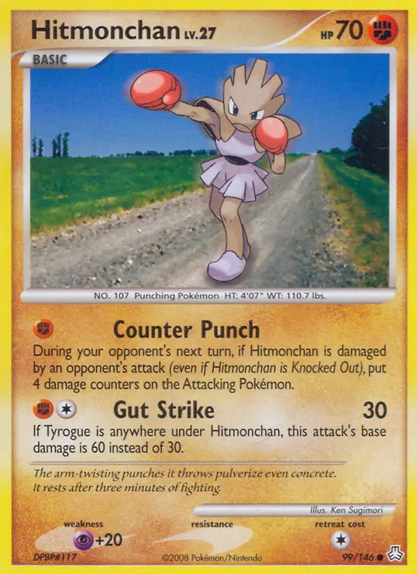 Hitmonchan - Legends Awakened Pokemon Card