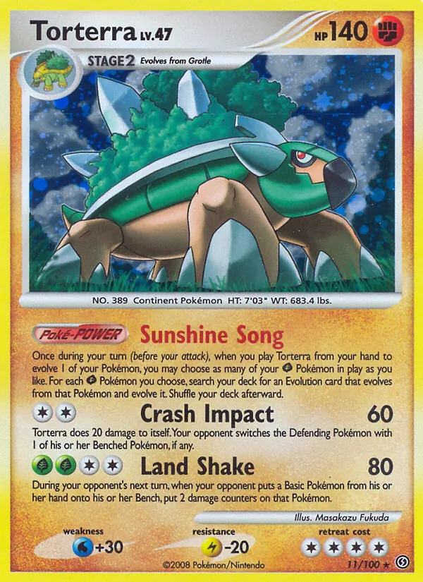 Torterra - Stormfront Pokemon Card