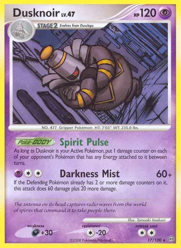 Dusknoir - Stormfront Pokemon Card