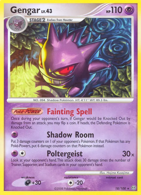 Gengar - Stormfront Pokemon Card