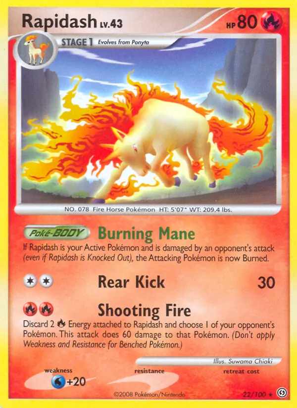 Rapidash - Stormfront Pokemon Card