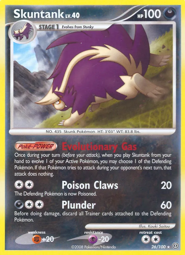 Skuntank - Stormfront Pokemon Card