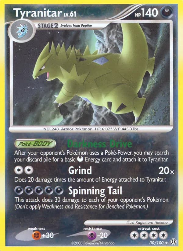 Tyranitar - Stormfront Pokemon Card