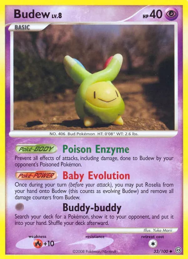 Budew - Stormfront Pokemon Card