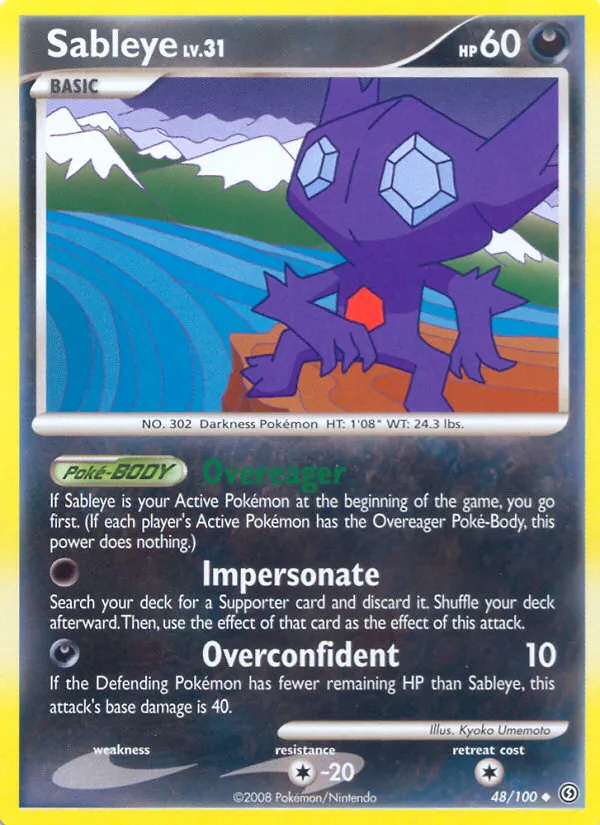 Sableye - Stormfront Pokemon Card