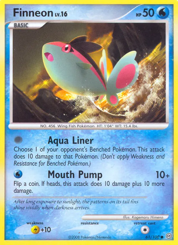 Finneon - Stormfront Pokemon Card