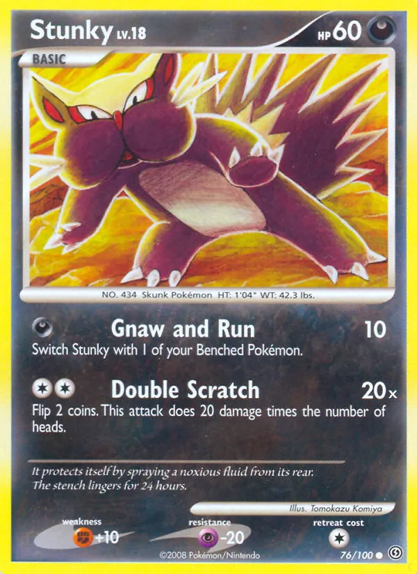 Stunky - Stormfront Pokemon Card