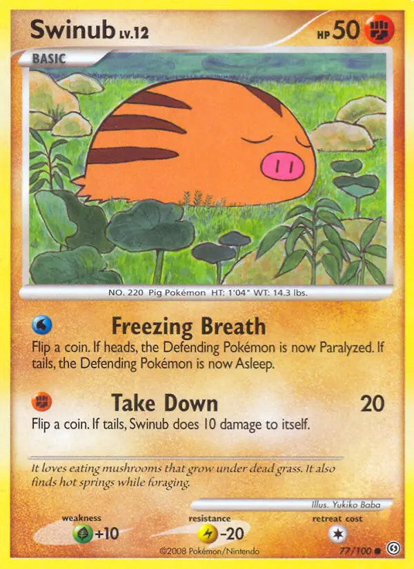 Swinub - Stormfront Pokemon Card