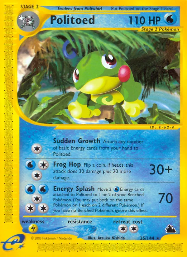 Politoed - Skyridge Pokemon Card