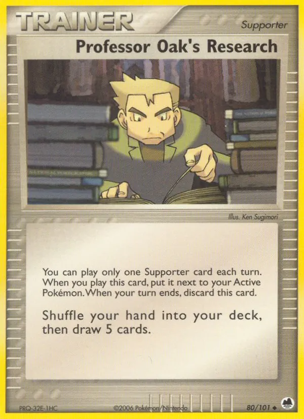 Professor Oak's Research - Dragon Frontiers Pokemon Card