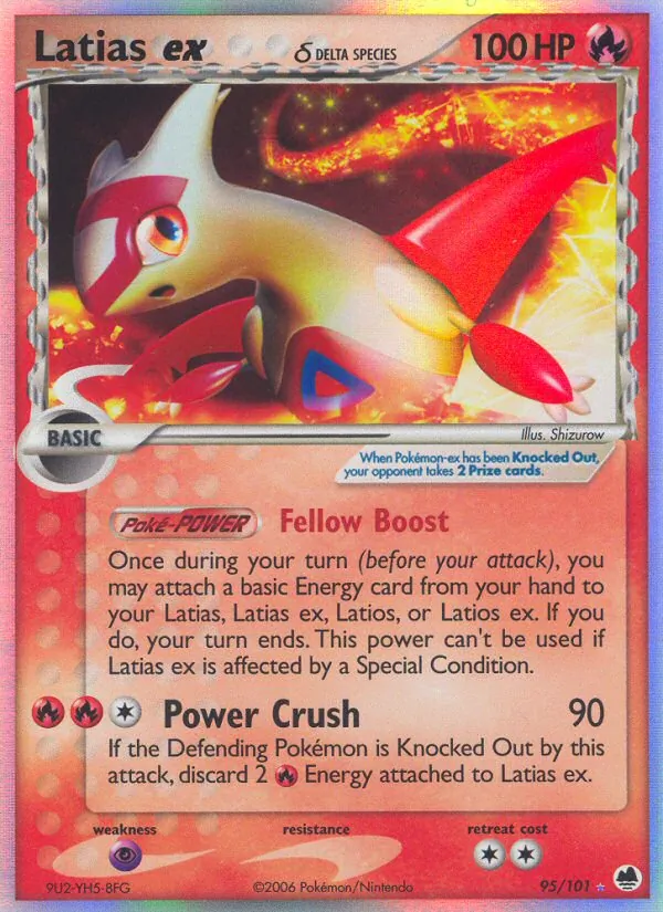 Latias ex δ - Dragon Frontiers Pokemon Card