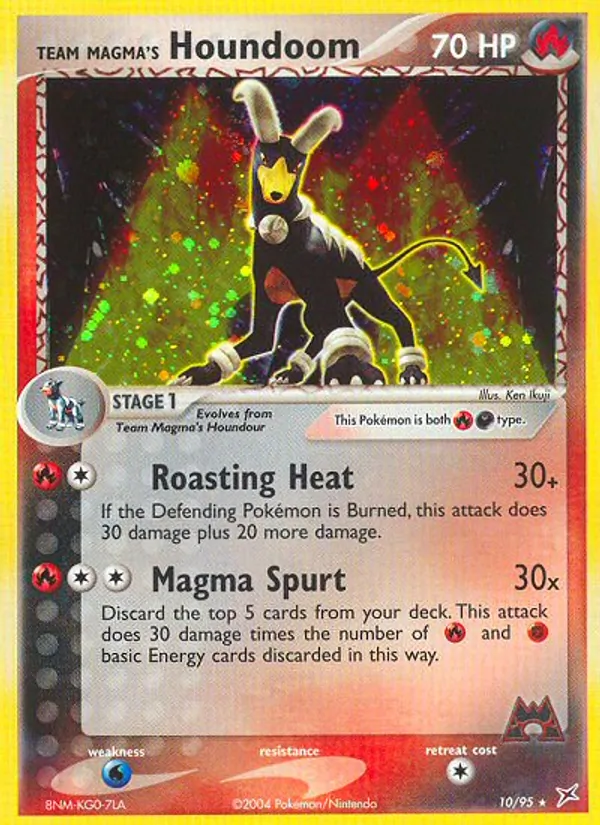 Team Magma's Houndoom - Team Magma vs Team Aqua Pokemon Card