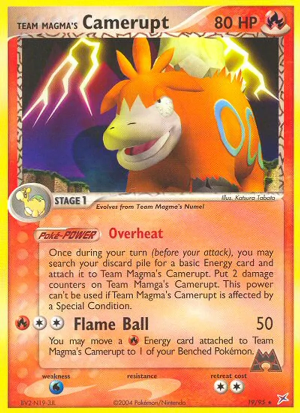 Team Magma's Camerupt - Team Magma vs Team Aqua Pokemon Card