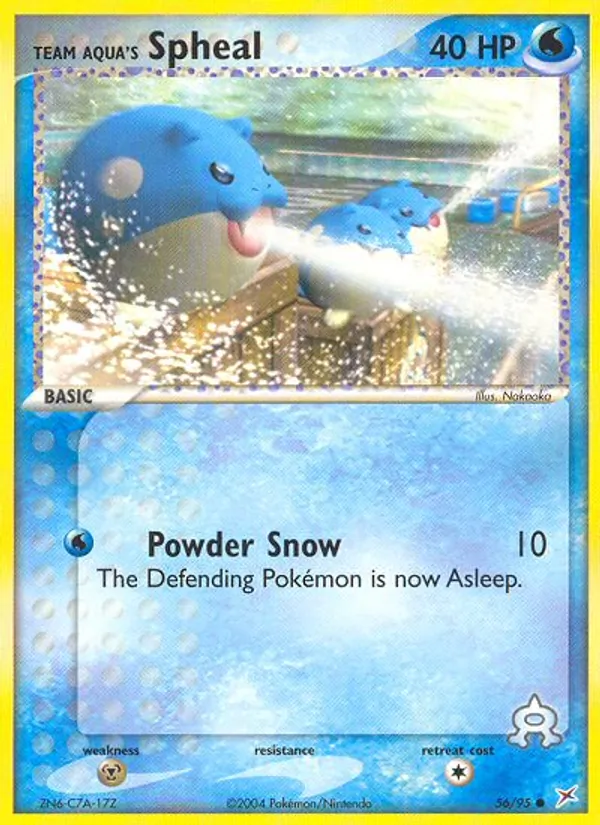 Team Aqua's Spheal - Team Magma vs Team Aqua Pokemon Card