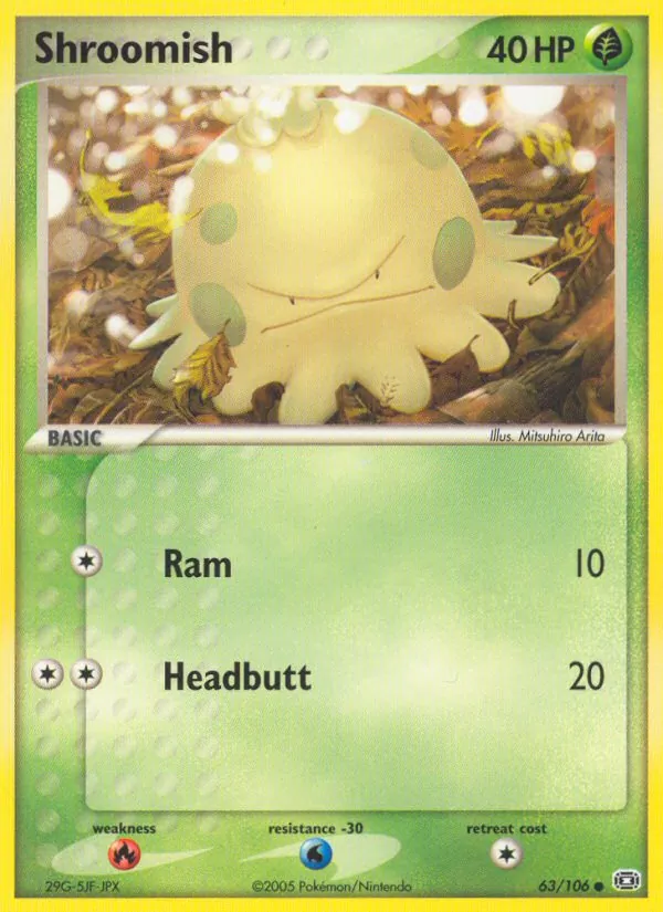 Shroomish - Emerald Pokemon Card