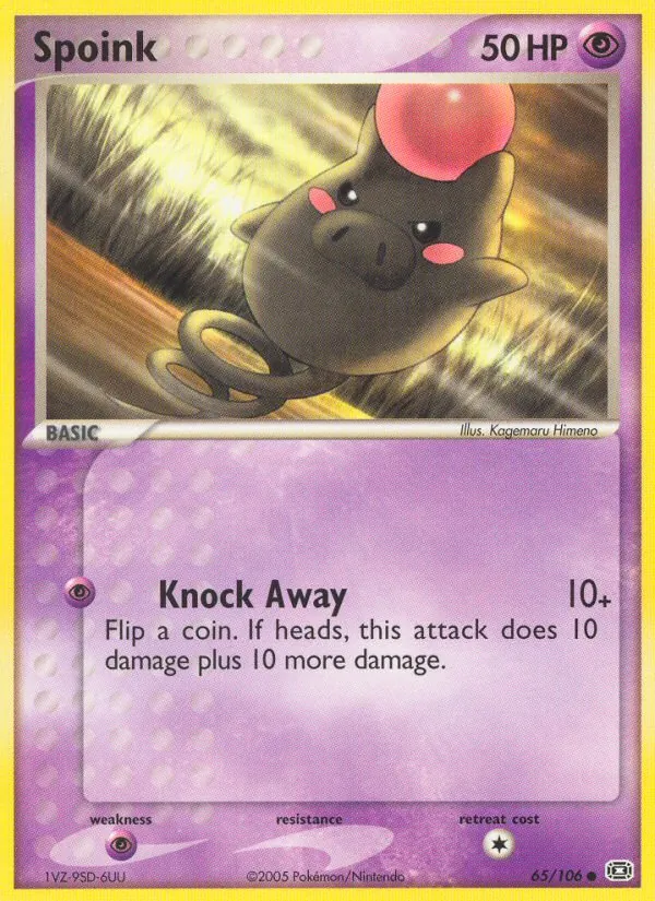 Spoink - Emerald Pokemon Card