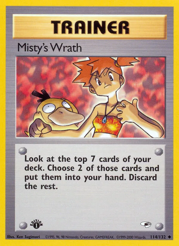 Misty's Wrath - Gym Heroes Pokemon Card