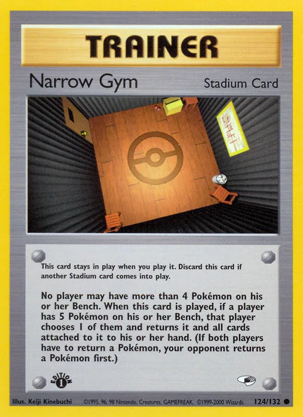 Narrow Gym - Gym Heroes Pokemon Card