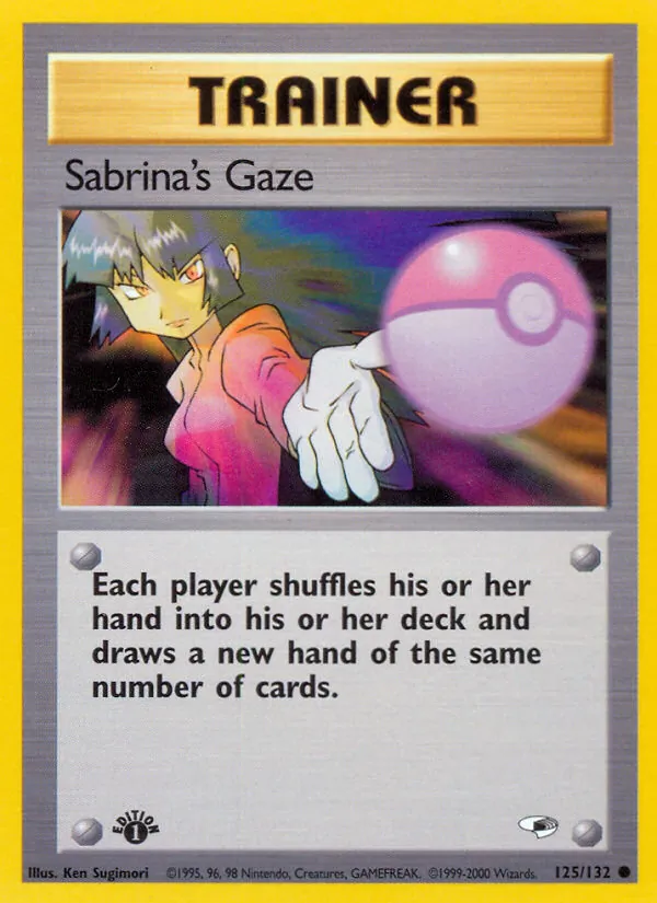 Sabrina's Gaze - Gym Heroes Pokemon Card