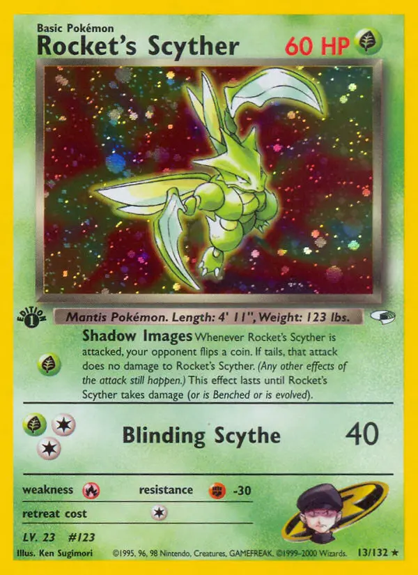 Rocket's Scyther - Gym Heroes Pokemon Card