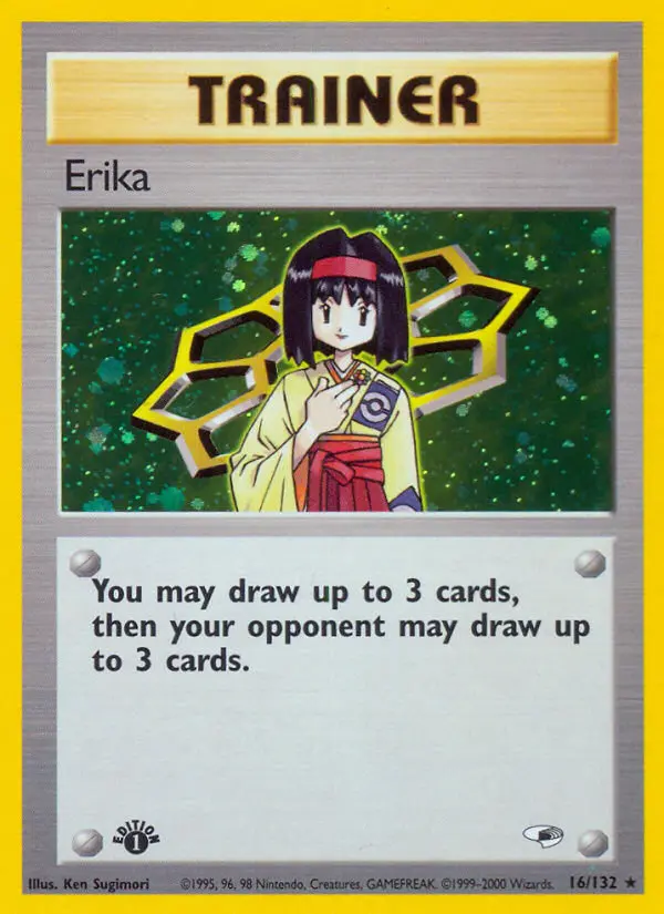 Erika - Gym Heroes Pokemon Card