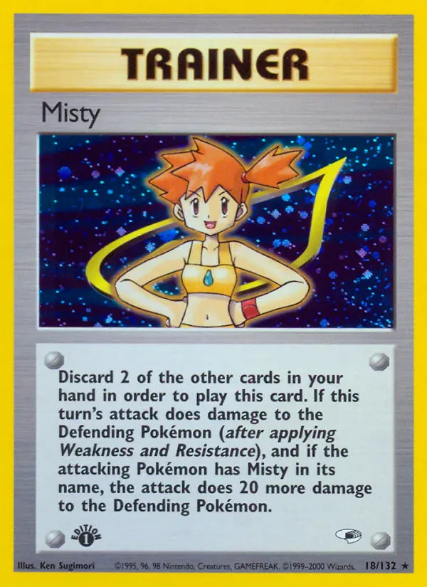 Misty - Gym Heroes Pokemon Card