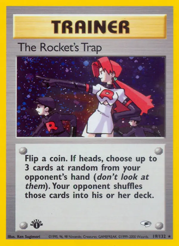 The Rocket's Trap - Gym Heroes Pokemon Card