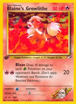 Blaine's Growlithe - Gym Heroes