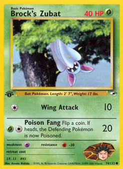 Brock's Zubat - Gym Heroes