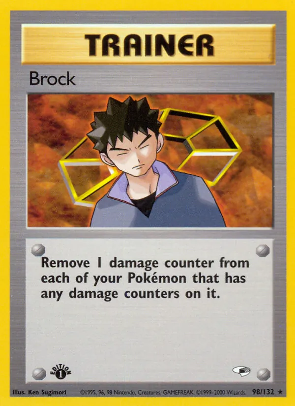 Brock - Gym Heroes Pokemon Card